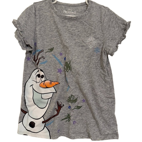 Disney Frozen II Olaf Graphic Tee Kids Size 7 - Picture 2 of 4